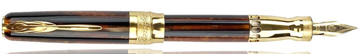 Pineider Arco Oak Gold Trim Ltd Ed Of 88 Fountain Pen